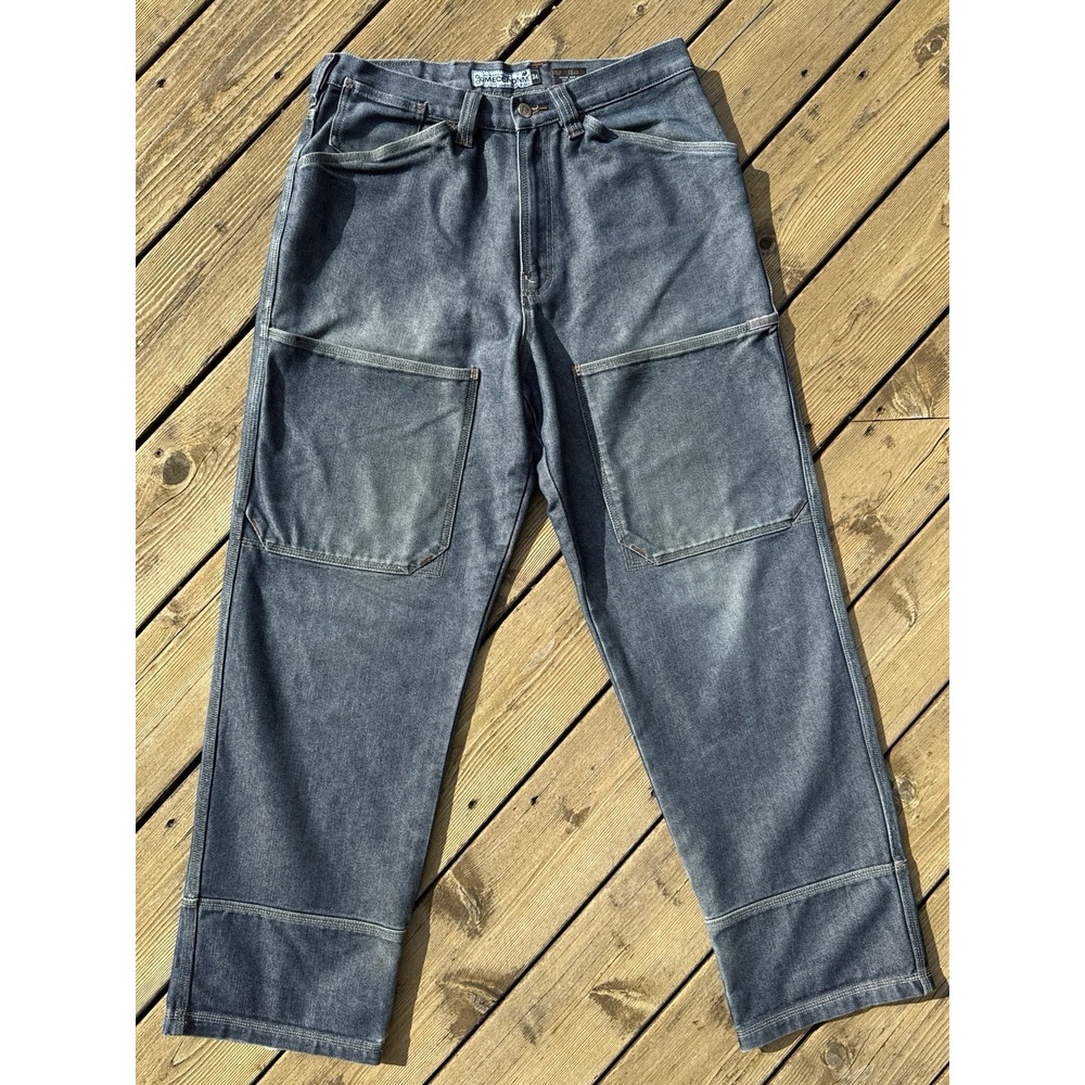 Vintage Mecca Denim Jeans 34x32 Baggy Y2K Hip Hop Utility Pockets